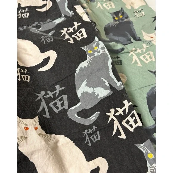 Kidoriman NekoKiti Baggy Cropped Cat Pants 2 Pairs Japanese Streetwear 2XL - Picture 7 of 12